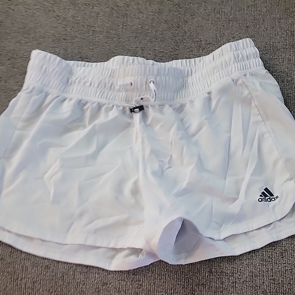 Adidas White Athletic Shorts for Performance